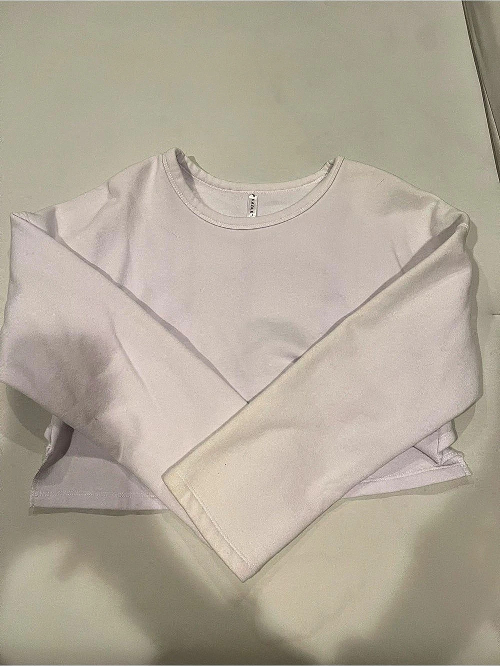 Fabletics Anna Tie-Back Sweatshirt White Small